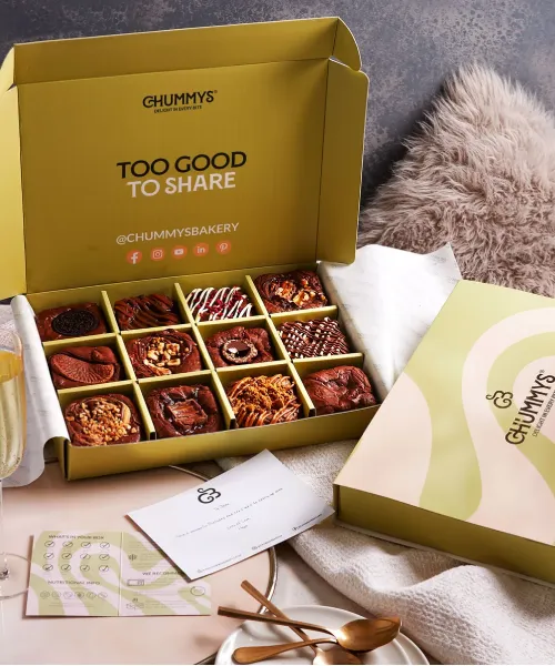 Mixed Box of 12 Postal Brownies