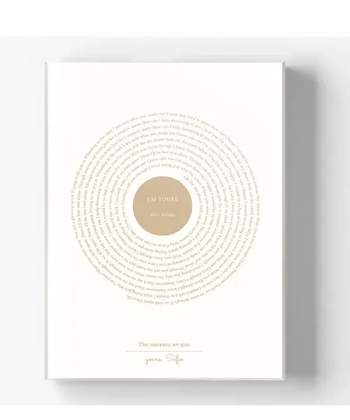 Song Lyric Print / First Dance Print