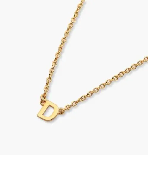 Gold Vermeil Initial Necklace