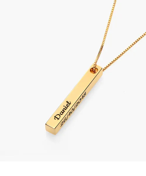 Solid 14K Gold Coordinate Necklace