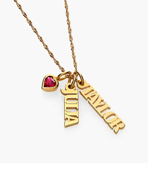 Nameplate Necklace (Solid Gold or Vermeil)