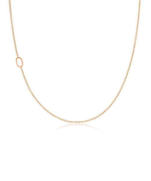 Maya Brenner Rose Gold Asymmetrical Necklace