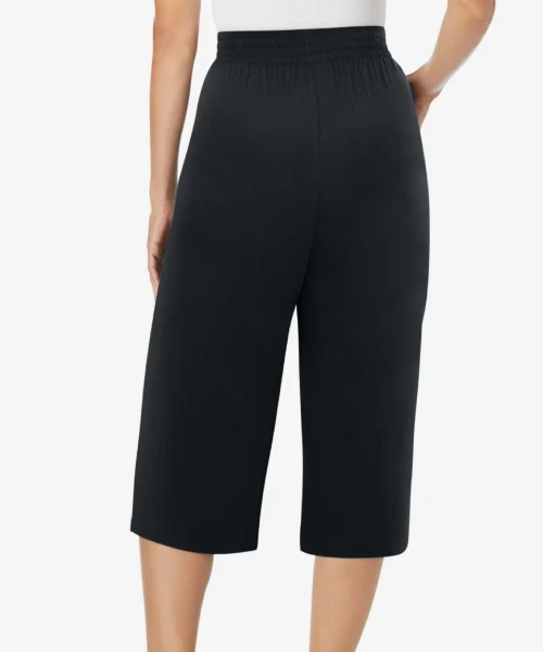 Women Within Elastic Waist Knit Capris