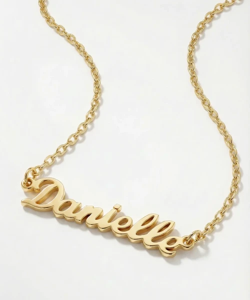 Custom Nameplate Necklaces (with very long lead time budgeted)