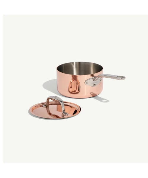 Made In 5-Ply Copper Saucepan
