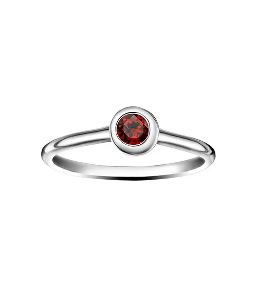 Luna & Stella Crescent Moon Stacking Birthstone Rings