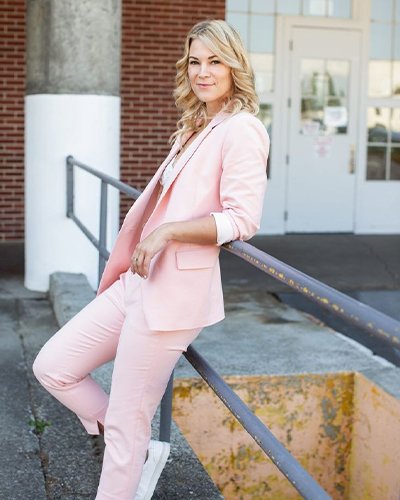 Experience Elegance: A stylish affair with the left or right pink trousers and pink jacket from Zara